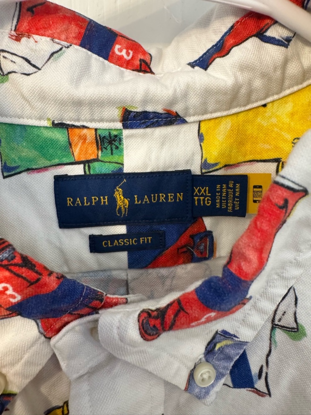 Polo by Ralph Lauren Men’s Short-Sleeve Button-Down Shirt with Polo Shirt Print - Picture 3 of 5